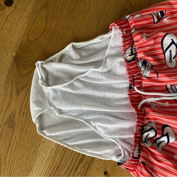 Mosmann Striped Swim Shorts with Flip Flop and Cassette Print - Picture 8 of 8